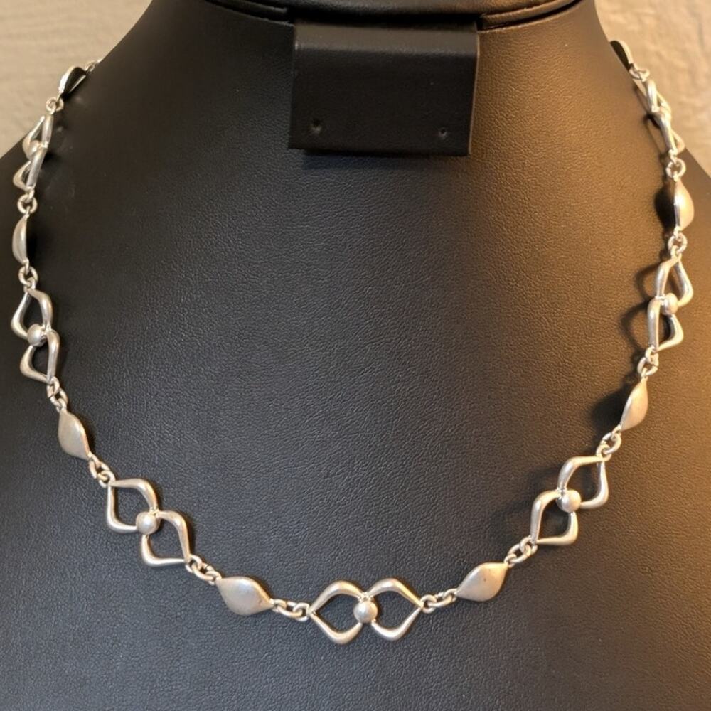 NWT Nine West Vintage America Collection Silver Tone Nickel Free Chain Necklace
